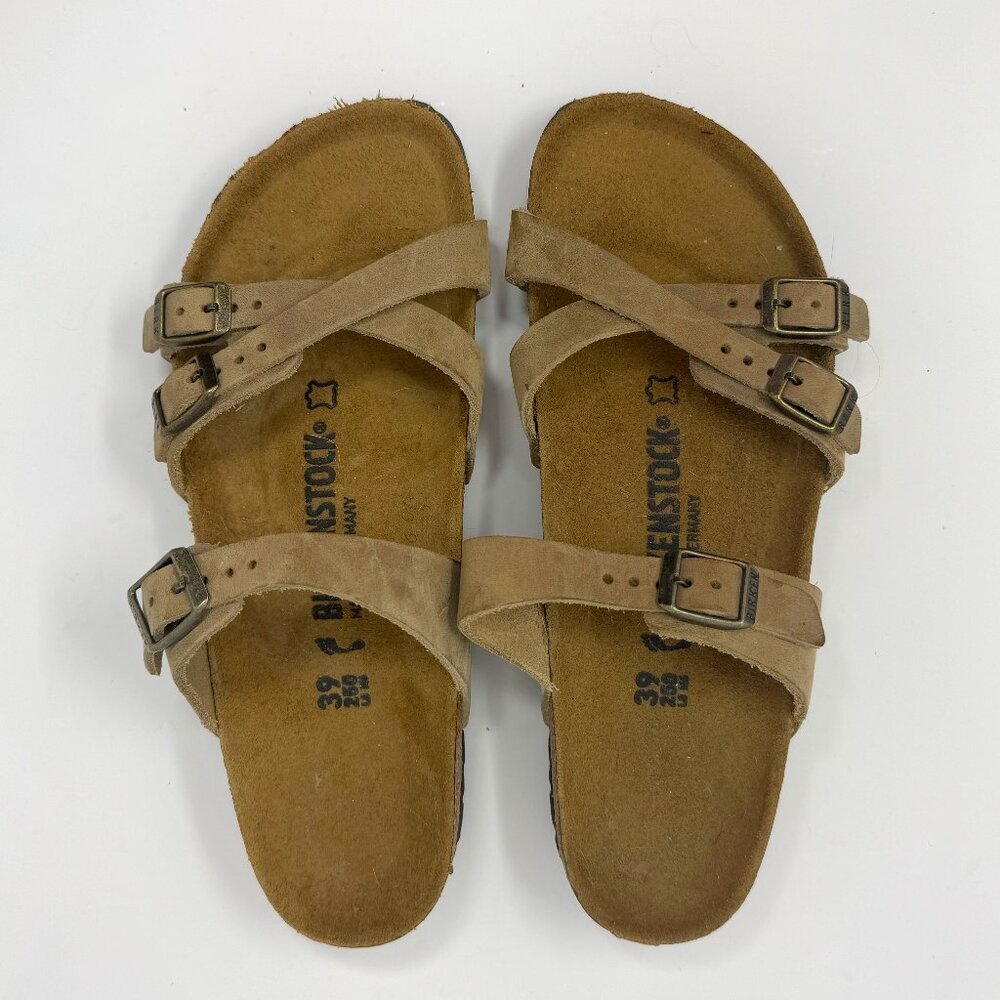 NEW - Birkenstock Franca Oiled Leather Tobacco Brown Leather EU 39